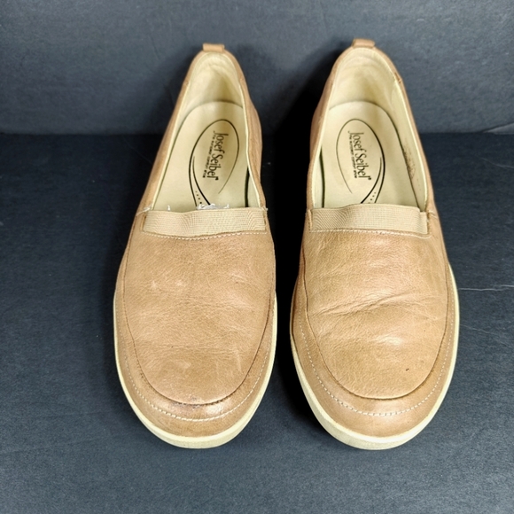 Josef Seibel Loafers Ballet Flats Tan Leather Slip On Comfy Women's Shoes 8.5-9 - Picture 2 of 11